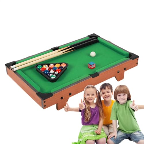 Billardtisch-Set – verstellbarer Billard-Spieltisch, Indoor-Outdoor-Spieltisch, Kinder-Billardtisch, Tisch-Billard-Set | Kinder-Billardtisch mit Füßen, Haushalts-Minii-Tischspiel aus Holz für alle Alt von Generisch