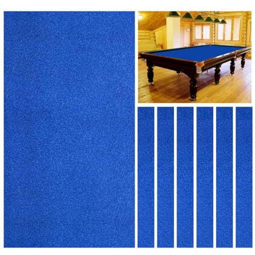Billardtuch 2,1 m/2,4 m/2,7 m – Billardtisch Filz in Blau, Rot oder Grün – Inklusive 6 Seitenstreifen – Indoor-Sportspiel-Tischdecke für Snookertische Billardtuch 2,1 m/2,4 m/2,7 m – Billardtisch Filz in Blau, Rot oder Grün – Inklusive 6 Seitenstreifen – Indoor-Sportspiel-Tischdecke für Snookertische von Generisch