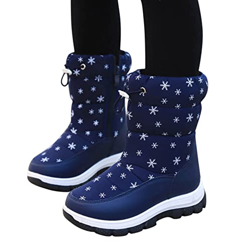 Black Friday, Winterstiefel Kinder Mädchen Warme Winter Winterschuhe - Stiefel wasserdichte Gummistiefel Bequeme Herbstschuhe Gefüttert Herbst Kinderschuhe Warm Schneestiefel von Generisch