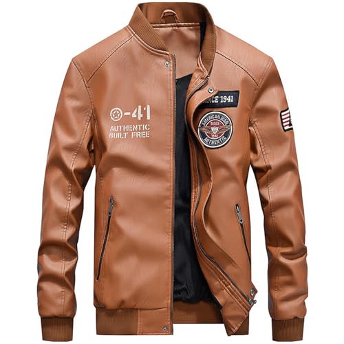 Bomberjacke Herren Leichte Sommerjacke - Blouson Mit Taschen Herrenjacke Übergangsjacke Sommer Windbreaker Langarm Jacke Casual Herrenmode Reißverschluss Lässige Winddichte Bomberjacken Mäntel von Generisch