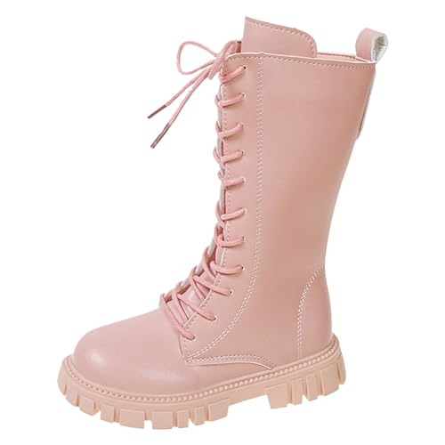 Boots Mädchen 35 Mädchen Weichsohlen Kleinkindschuhe Isolierung Plus Kinderschuhe Einfarbig Kurze Lederstiefel Outdoor Gefüttert Trekkingschuhe Warme Atmungsaktiv Nude-Stiefel Baumwollstiefel von Generisch