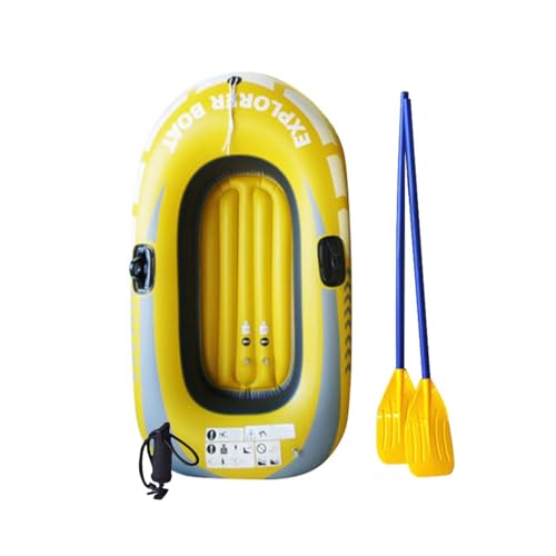 Bootsfloß – Tragbares PVC-Schlauchboot Für 1/2 Personen | Aufblasbare Kajaks, Sommer-Doppel-PVC-aufblasbares Kajak | Verdicktes, Zusammenklappbares, Tragbares Fischerboot Für Treibende Wassersportarte Bootsfloß – Tragbares PVC-Schlauchboot Für 1/2 Personen | Aufblasbare Kajaks, Sommer-Doppel-PVC-aufblasbares Kajak | Verdicktes, Zusammenklappbares, Tragbares Fischerboot Für Treibende Wassersportarte von Generisch