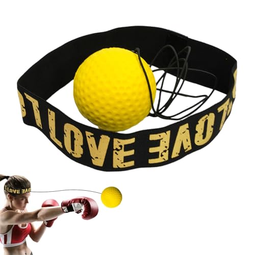 Box-Reflexball-Set, sicheres Box-Trainingsgerät, Indoor-Reflex-Ball, MMA-Geschwindigkeitstraining mit Stirnband, Box-Trainingsball für Gärten, Parks, Kinder und Erwachsene, PU-Kunststoff, 1 Stück Box-Reflexball-Set, sicheres Box-Trainingsgerät, Indoor-Reflex-Ball, MMA-Geschwindigkeitstraining mit Stirnband, Box-Trainingsball für Gärten, Parks, Kinder und Erwachsene, PU-Kunststoff, 1 Stück von Generisch