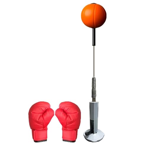 Box-Reflexsack,Reflex-Boxsack - Höhenverstellbarer Speedbag - Übungs-Boxsack mit Ständer, höhenverstellbarer Speed-Boxball für Erwachsene und Jugendliche von Generisch