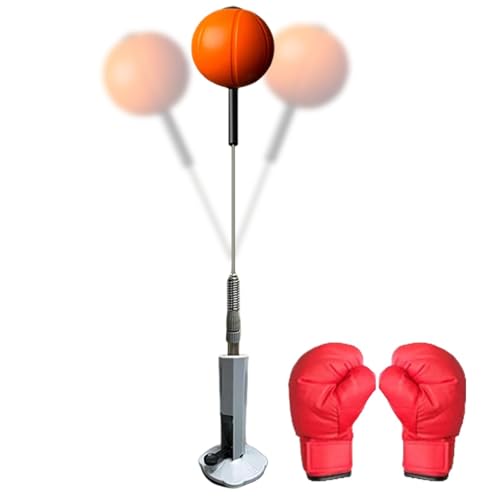 Box-Reflexsack | Stehender Speedbag | Boxsack mit Standfuß | Punching-Übungsbeutel | Flexibler Höhenreflex-Trainings-Boxball | Boxsack für Übung von Generisch