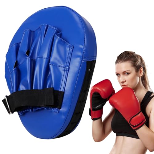 Box-Ziel-Pad – Boxhandschuhe für Herren, Handziel, gebogene Trainingsausrüstung, Boxhandschuhe, verstellbare Boxtraining-Handpolster für Taekwondo, Karate, Muay Thai von Generisch