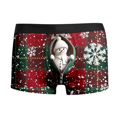 Boxershorts, Unterhose Weihnachten Herren Personalisierte Boxershorts - Weihnachtsboxershort 3d Druck Weihnachtsunterhose Komfortabel Weinachten Kostüm Männergeschenke Geschenke Personalisiert Christm von Generisch