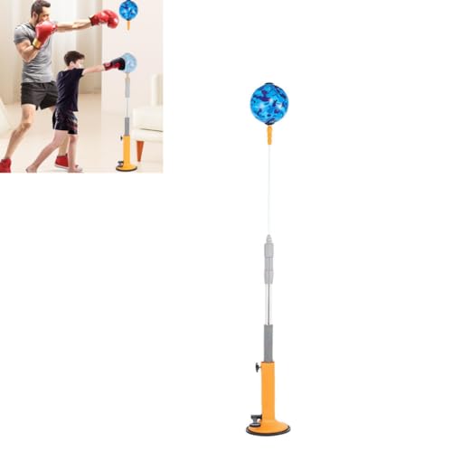 Boxsack stehend Box-Reflexball, Boxsack mit Ständer, freistehender Speedbag, höhenverstellbarer Box-Speedbag-Ball verbessert die Reaktionsgeschwindigkeit, Box-Reaktionsball for Fitness, for Erwachsene von Generisch