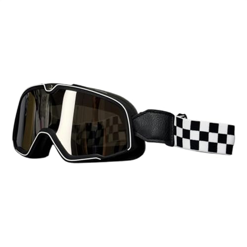 Brille Dirtbike,Reitbrille - Retro winddichte Reitbrille - Motorrad-Reitbrille, winddicht, staubdicht, Motorrad-Sonnenbrille für Erwachsene, Outdoor-Aktivitäten von Generisch