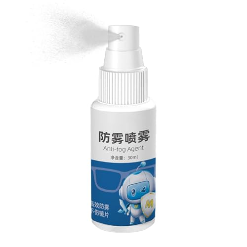 Brillen-Defogger – Brillenreiniger-Spray, beschlagfest und vorbeugend, 30 ml Brillenspray, Reinigungslösung mit milder Formel für Schwimmbrillen, Schnorchel, Tauchaugenabdeckung von Generisch