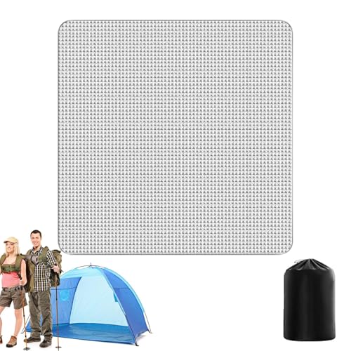 Camping-Isomatte – Aluminiumfolie, Campingmatte, Decke für Camping, isolierende Zeltunterlage, Thermo-Picknick-Matte für Outdoor-Aktivitäten von Generisch