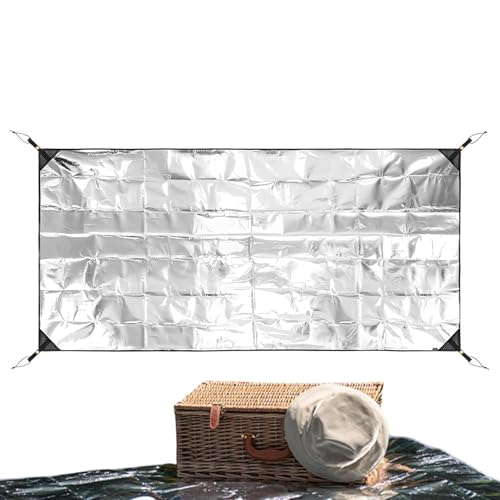 Camping Pad Aluminum Foil Waterproof, Waterproof Thermal Insulation Mat, Camping Mat Foam Foil, Aluminum Foil Foam Sleeping Pad, Thermal Insulating Mat for Camp, Outdoor von Generisch