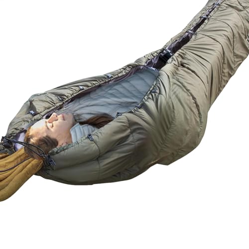 Camping Quilt Poncho | Under Quilts Hängematte Poncho Schlafsack tragbar – wasserdichter Winterschlafsack mit Kapuze für Wandern, Rucksackreisen, Sport von Generisch