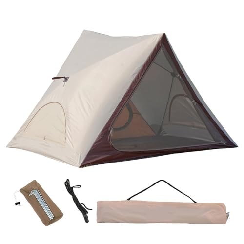 Camping Zelte Dreieckiger Automatischer Offener Sonnenschutz Mit Erdspießen,Einfach Aufzubauender Sonnenschutz Mit Vorder- Und Hintertüren Zum Angeln, Strandcampingzelt von Generisch