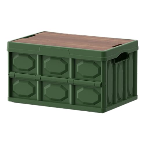 Campingbox mit Deckel, faltbare Camping-Organizer-Box, 20 l, Picknick-Aufbewahrungsbox, große Kapazität, Outdoor-Box, wasserdichte Campingbox, tragbare faltbare Camping-Aufbewahrungsbox mit Deckel für von Generisch