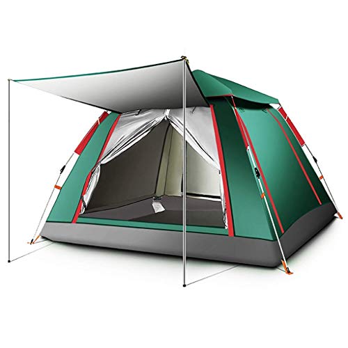 Campingzelt für 4–6 Personen, automatisches Pop-Up-wasserdichtes Familienzelt, Outdoor, tragbares Kuppelzelt, 2 Farben, 2 Größen von Generisch