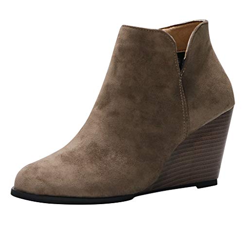 Chelsea Boots Damen Chelsea Knöchel Anti-Rutsch Chunky Heel Highstiefel Absätze Kurze Retro Obermaterial Chic & Stylisch Trendy Blockabsatz Britische Stiefel Schuhe Klein Gummistiefel von Generisch