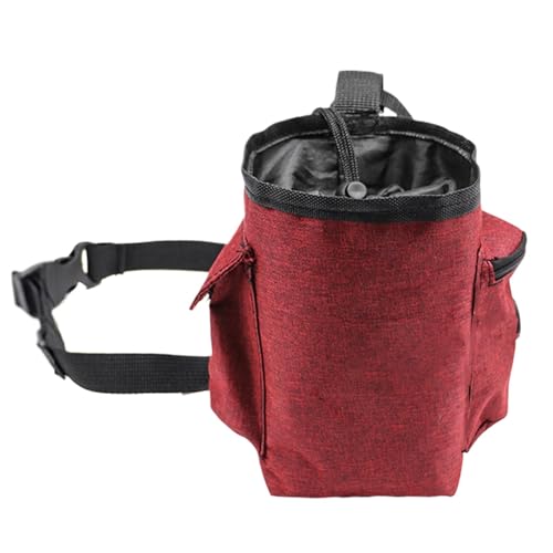 Climbing Chalk Bag, Chalk Organizer with Adjustable Waist Belt, Zippered Pocket Chalk Bag, Drawstring Closure Pouch, Bouldering Chalk Bag for Bouldering, Weight Lifting, Gymnastics von Generisch