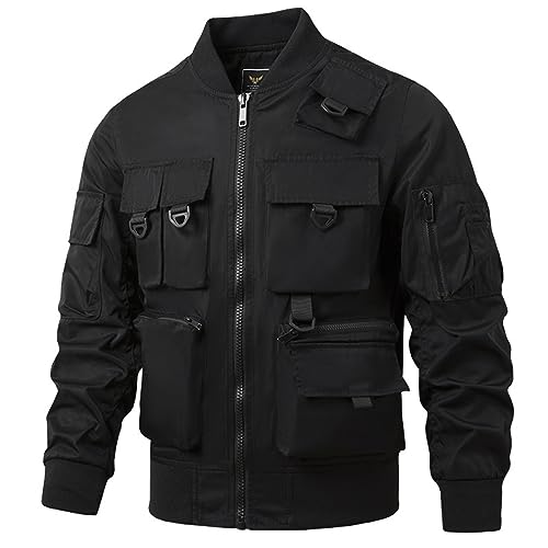 College Jacke Herren Herrenjacke Durchgehender Reißverschluss Lässige Winddichte Bomberjacken Winter College Jacke Sweatjacke Für Männer Warm Gepolsterte Mäntel Jacken Unisex von Generisch