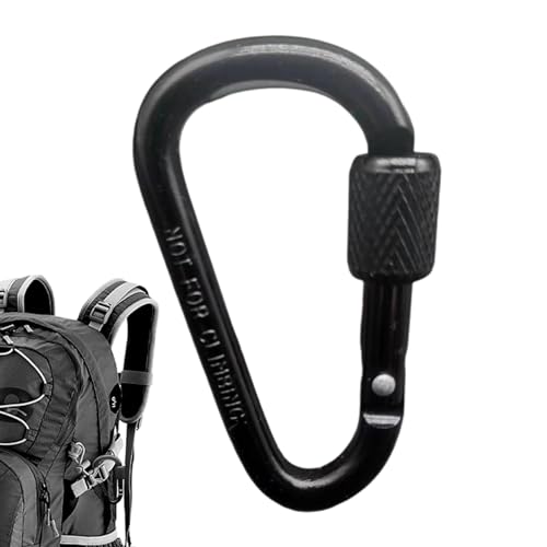 D-förmiger Karabiner-Clip – Verschlusskarabiner | D-Paracord-Spanner | D-förmige Schlüsselanhänger-Clips für Outdoor-Camping | robuste Karabiner für Hängematte, Camping, Wandern, Rucksack und mehr von Generisch