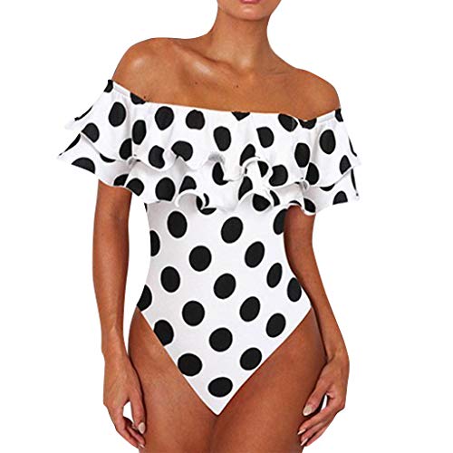 Damen Badeanzug Einteilige Spitze Neoprenanzug Elastischer Tankini V-Ausschnitt Swimsuit Trendy Badekleid Rückenfrei Surfanzug Ruched Badebekleidung Hautfreundliches Badeanzugkleid Comf Badeshorts von Generisch