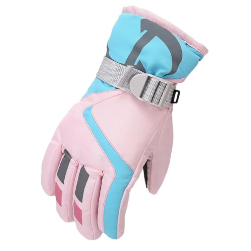 Damen Handschuhe Schwarz KostüM Fishnets Ski-Skating-Handschuhe, warmer Schnee, winddicht, für den Winter, Snowboard-Handschuhe und Fäustlinge Netzhandschuhe Schwarz Fischnetz Handschuhe (Pink, M) von Generisch