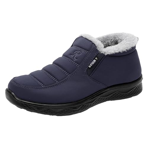 Damen Schuhe Sale Winter Sneaker Damen Winterstiefel Trekkingschuhe Schuhe Zum Schnüren Stiefel Mädchen 36 Boots Women Damenschuhe Größe 43 Halbschuhe-Damen Blau,43 von Generisch