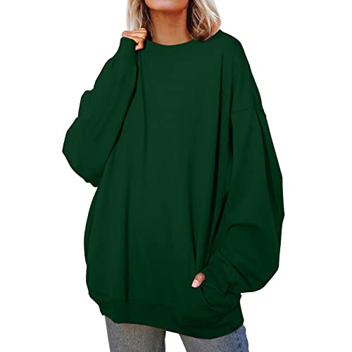 Damen Sweatshirt, Pullover Damen Elegant Dicke Elegant Oberteile Sweater mit Kapuze Sweatshirts Winterpullover Fleecepullover Warm Winter Pullover Bluse Tops Pulli von Generisch