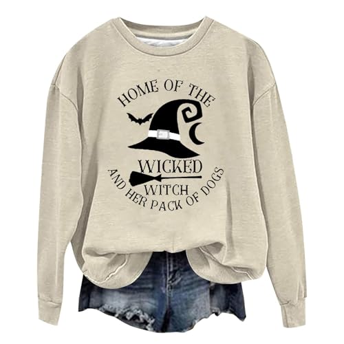 Damen Sweatshirt, Sweatshirt Pullover Damen Halloween Kostüm Oberteile Klamotten Teenager Mädchen Pullover Damen Barbara Mode Party Bekleidung Casual Fleecepullover Oberteil Coole Sweater von Generisch