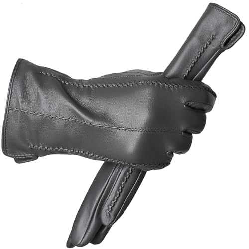 Damen Touchscreen Lederhandschuhe Winter High-End Echtleder Handschuhe Warme Lederhandschuhe von Generisch