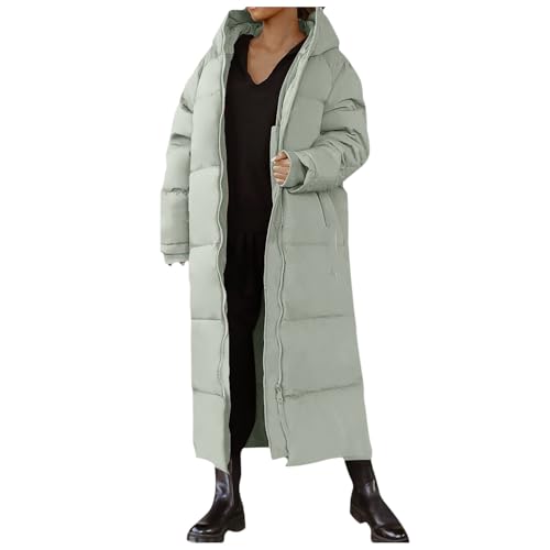 Damen Wintermantel Mit Abzippbarer Kapuze Langarm Puffer Gesteppter Mantel Funktionsjacke In Daunenoptik Winter Oberbekleidung Steppmantel Kapuze Langarm Jacke Gepolsterter Mantel Oberbekleidung von Generisch