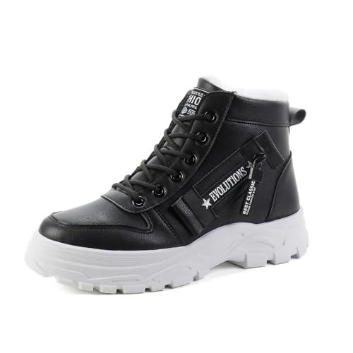 Damen Winterschuhe, Winterschuhe Damen Warm Gefütterte Winterstiefel rutschfeste Stiefeletten Kurzschaft Stiefel Winter Outdoor Schneestiefel Pu Dicke Sohle Boots Schuhe Mode Trekkingschuhe, 36-45Eu von Generisch