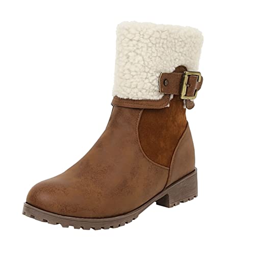 Damen Winterstiefel Gefuttert Wasserdicht Bequeme rutschfest Chukka Boots Mädchen Trekking Winterschuhe Wasserfeste Gefütterte Boots Herren Wärme Wanderschuhe Winter Leicht Winterboots von Generisch