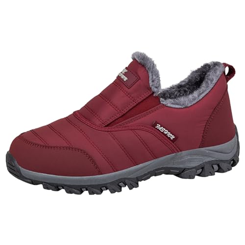 Damen Winterstiefel Wasserdicht Gefütterte Trekking Schneestiefel Winter Mädchen Stiefel Herren Wärme Chukka Boots Komfort Flauschige Stiefeletten Kurzschaft Wasserfeste Winterboots von Generisch