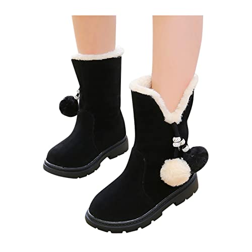 Damenmode Sale, Winterschuhe Kinder Mädchen Gefüttert Warme Herbstschuhe - Bequeme Boots Gummistiefel wasserdichte Herbst Winterstiefel Warm Schneestiefel Wasserdicht von Generisch