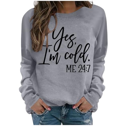 Damenpullover, Retourenkauf, Sweatshirt Pullover Damen Oberteile Damenmode Pulli Damen Barbara Mode Sweater Casual Oberteil Winter Party Pullover Sweatshirt Oversize Elegant Mädchen von Generisch