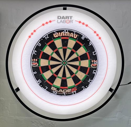 Dart Labor Vlies Surround Catchring weiß ø 69 cm | Wandschutz | Platz für 12 Darts in Vorstanzungen | Aufbewahrung von Steeldarts + Softdarts | Recyclingpolyester | Made in Germany Dart Labor Vlies Surround Catchring weiß ø 69 cm | Wandschutz | Platz für 12 Darts in Vorstanzungen | Aufbewahrung von Steeldarts + Softdarts | Recyclingpolyester | Made in Germany von Generisch