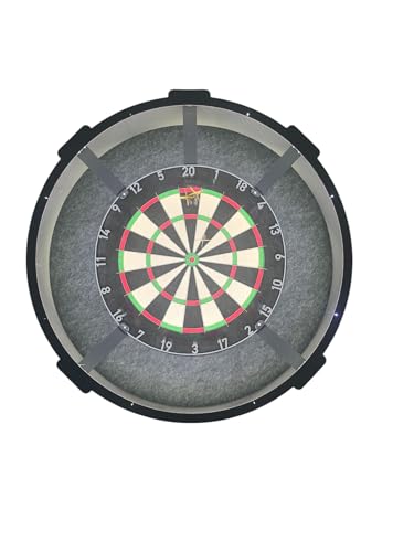 Dartscheibenbeleuchtung für Dartscheiben I LED Dartscheibenlicht I Dartscheibenbeleuchtungssystem I Dartscheibe Beleuchtung I ohne Dartscheibe (Weiß, ohne Beleuchtung + Klett) von Generisch