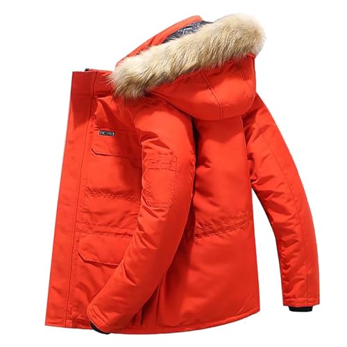 Daunenjacke Damen Wander Jacke Warme Sport Daunenjacken Kapuzenjacke Warm Freizeitjacke Langarm Bequeme Übergangsjacke Outdoor Mit Reißverschluss Thermojacke Kleidung von Generisch