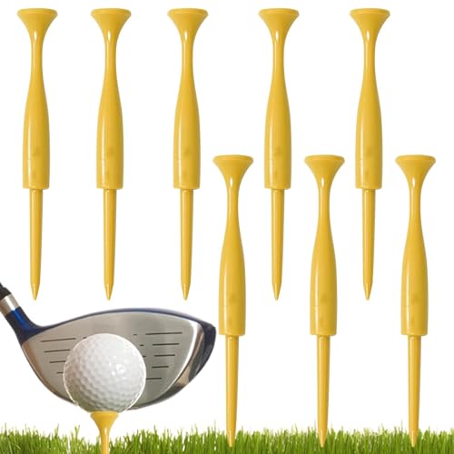 Dicke Golf-Tees,Golf-Tee, Reduziert Sidespin. Stabiles professionelles Tee-System, Hervorragende Haltbarkeit, professionelle, reibungsarme Tees – stilvolles 8-teiliges Golfzubehör für das Training von Generisch