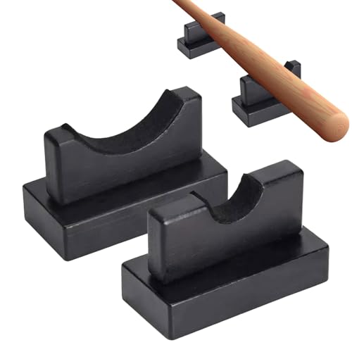 Display Generico Baseballschläger, Schlägerhalter-1 Paar stabile Baseballschläger-Organisatoren Wood | Baseballschlägerständer mit weichem Futter Mult Platz Display Generico Baseballschläger, Schlägerhalter-1 Paar stabile Baseballschläger-Organisatoren Wood | Baseballschlägerständer mit weichem Futter Mult Platz von Generisch