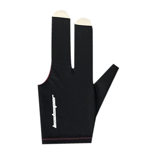 Drei-Finger-Billard-Handschuhe – atmungsaktive Pool-Handschuhe | Billardhandschuhe für Billardqueues | Pool-Queue-Handschuhe | Rutschfeste Billardhandschuhe | Tischtennishandschuhe für Damen und Herre von Generisch