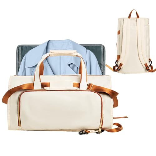 Duffle-Kleidertasche für die Reise,Kleidertasche Duffle, 2-in-1-Anzugtasche, Konvertierbare Reisetasche zum Handgepäck für Männer und Frauen – Hängekoffer, Anzug, Geschäftsreisetasche von Generisch