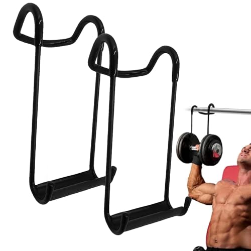 Dumbbell Spotter Rack, Dumbbell Bench Press Hooks, Chest Shoulder Workout Attachments, Dumbbell Spotter Hooks, Dumbbells Spotter Attachment for Safety, Adjustable Dumbbells Hooks for Chest von Generisch