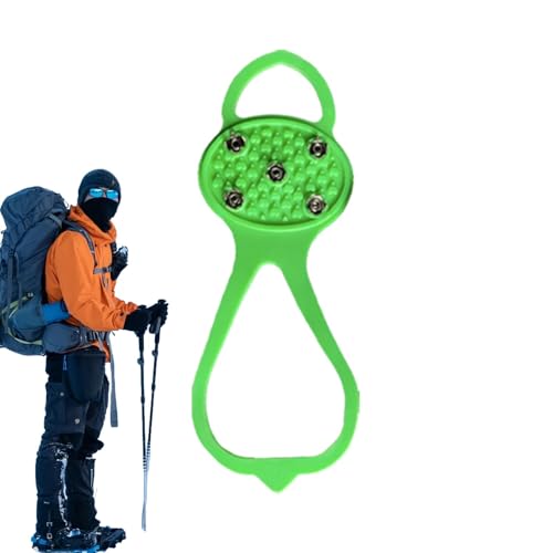 Eisschuh-Greifer, Schneespikes für Schuhe - Tragbare Schuhgriffe, Traktionsklampen,Robuste GEH-Traktionsklampe, Steigeisen mit Stahlstollen, Schneegreifer-Spikes zum Wandern und Klettern von Generisch