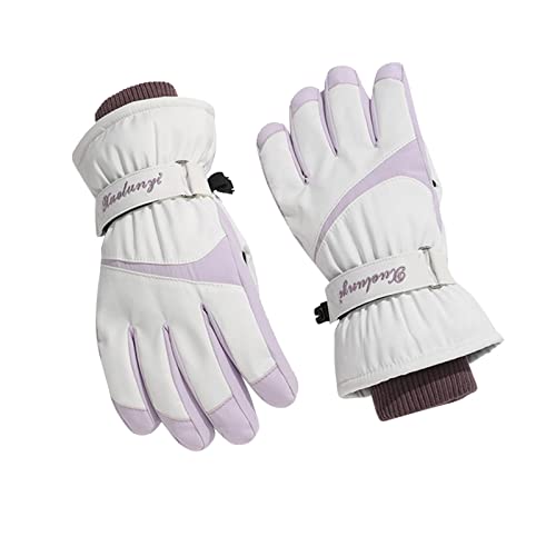 Erwachsene Handschuhe Für Frauen Und Männer Fleece Winter-Skihandschuhe Unisex Winterhandschuhe Warme Sporthandschuhe rutschfeste Laufhandschuhe Für Zum Laufen, Radfahren, Ski Usw von Generisch