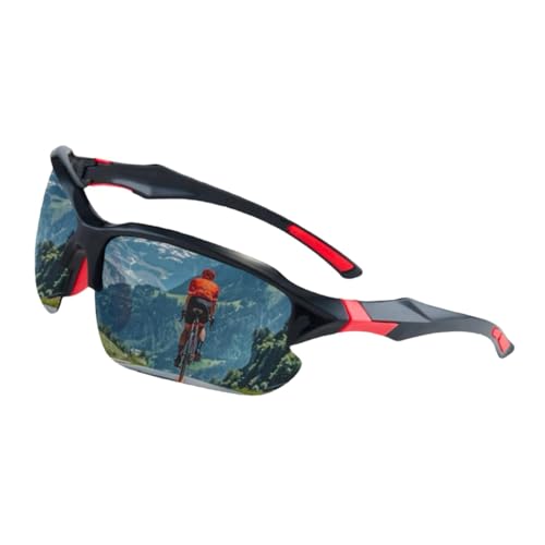 Fahrrad-Sonnenbrillen, Fahrradbrillen | Modische, coole, trendige Baseball-Sonnenbrille | Polarisierte Sonnenbrille für den Außenbereich, Dirtbike-Angelbrille für Jugendliche, Männer und Frauen von Generisch