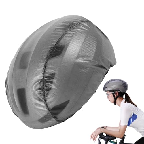 Fahrradhelm-Abdeckung, wasserdicht, Mesh-Helme-Abdeckung für Radfahren | Ride Gear Helmüberzug,Wasserabweisende Fahrradhelme Regenhüllen Ride Gear Helmhülle mit reflektierendem Streifen für Straßenrad von Generisch