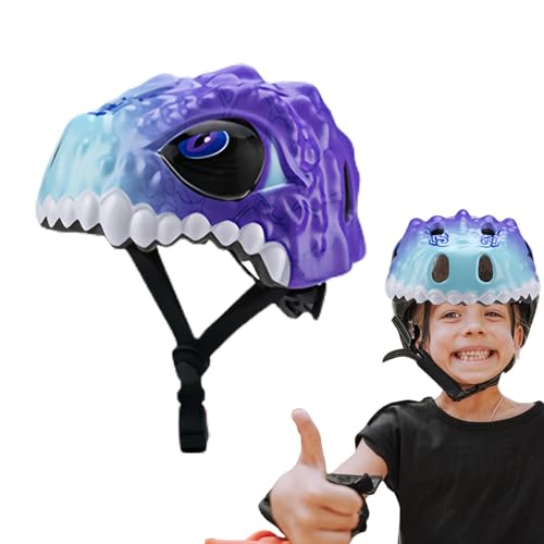 Fahrradhelm für Kleinkinder,Fahrradhelm für Kinder - Dinosaurier Kinderfahrradhelm Multisporthelm,Schutzausrüstung, stoßdämpfender Fahrradhelm für, für Roller, Radfahren, Skaten von Generisch