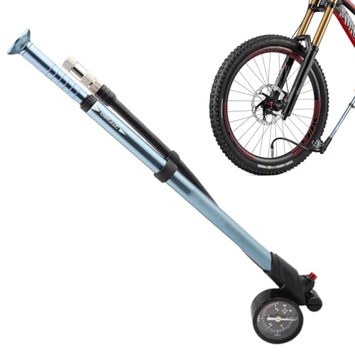 Fahrradpumpe, Fahrradluftpumpe - Tragbare Luftpumpe mit präzisem Messgerät für Mountainbikes | Hochleistungs-Reifenpumpe, Standfahrradpumpe, leichtes Design, Reifenpumpe mit Manometer von Generisch